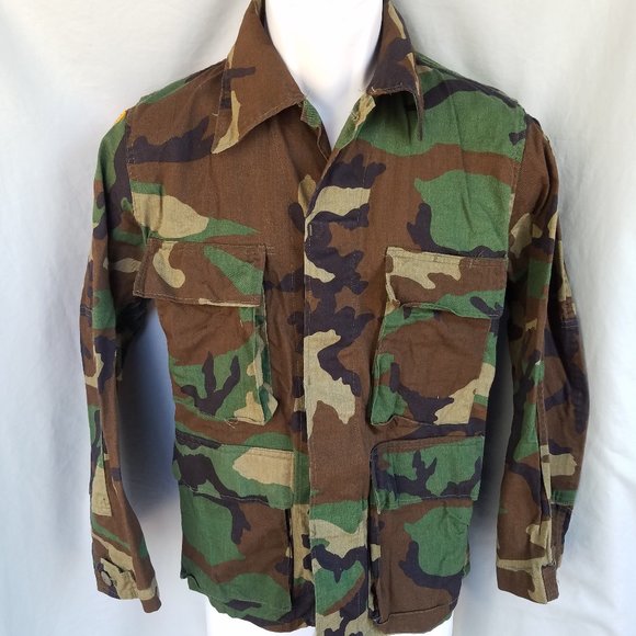 X-Small X-Short Woodland Camouflage Coat Jacket - Selma Apparel - Picture 2 of 10